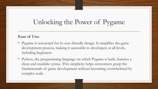 CHAPTER 3 INTRODUCTION TO PYGAME USING PYTHON.pptx