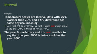 Examples Of Interval Variables Chapter 3 Introduction to Statisticss.pptx