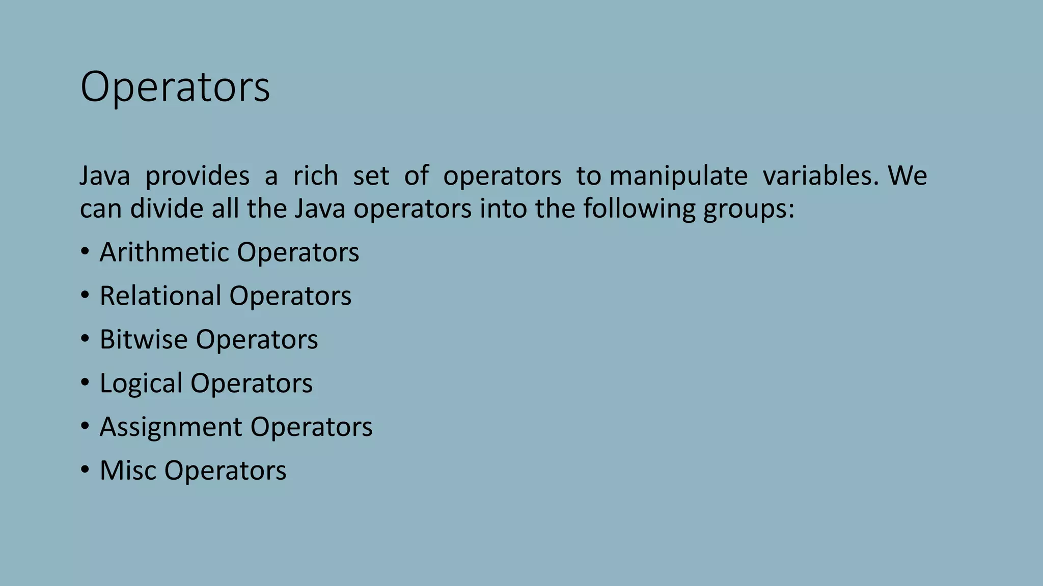 Chapter 3 java | PPTX