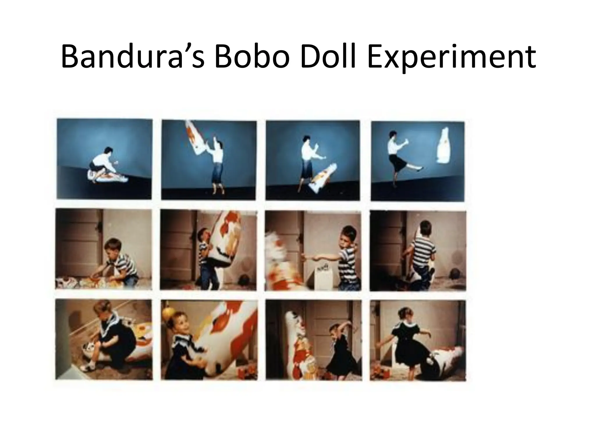 Bandura’s Bobo Doll Experiment
 