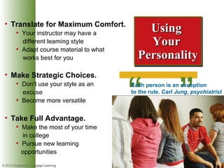 Chapter 3 learning styles | PPT