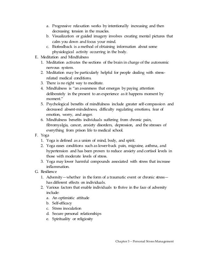 stress management speech outline Specific purpose statement: the audience will learn what causes stress and how stress can affect their health, stress management speech outline essay. stress management speech outline Specific purpose statement: the audience will learn what causes stress and how stress can affect their health, stress management speech outline essay.