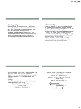 Chapter 3 limits, fits and tolerances | PDF