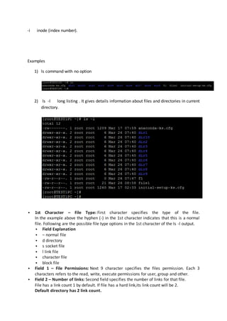Chapter 4 Linux Basic Commands | DOCX