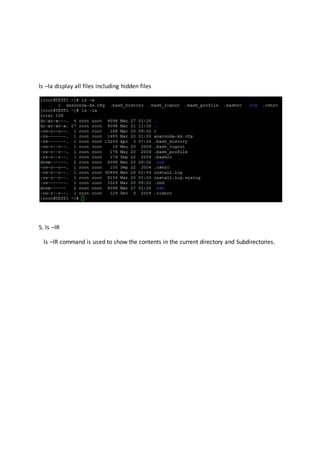 Chapter 4 Linux Basic Commands | DOCX