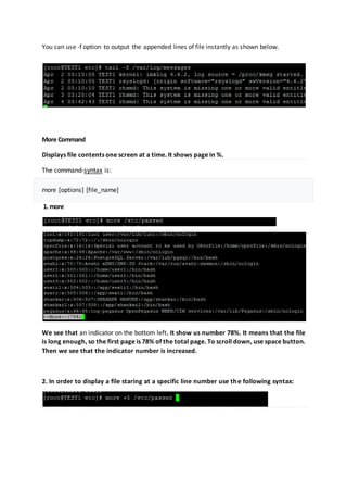 Chapter 4 Linux Basic Commands | DOCX