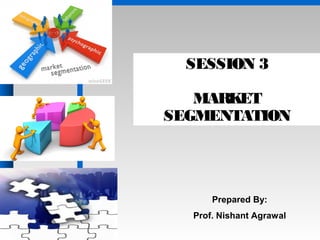 SESSION 3
MARKET
SEGMENTATION
Prepared By:
Prof. Nishant Agrawal
 