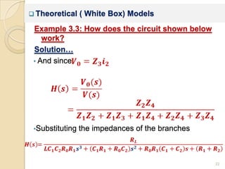 Chapter 3 mathematical modeling | PPTX