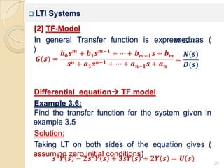 Chapter 3 mathematical modeling | PPTX