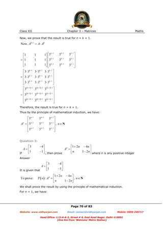 Chapter 3 matrices | PDF