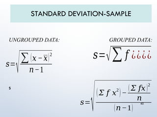 Chapter 3_M of Location and dispersion mean, median, mode, standard ...