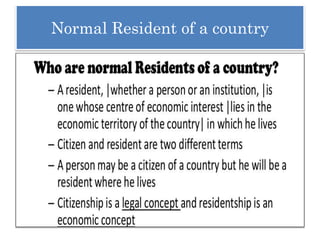 Normal Resident of a country
 