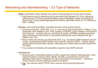 Chapter 3 networking and internetworking | PPT