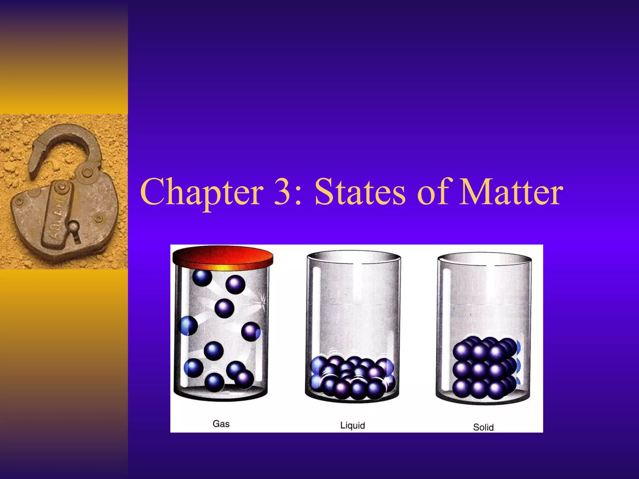 Chapter 3: States of Matter