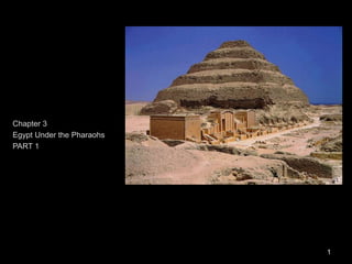 1
Chapter 3
Egypt Under the Pharaohs
PART 1
 