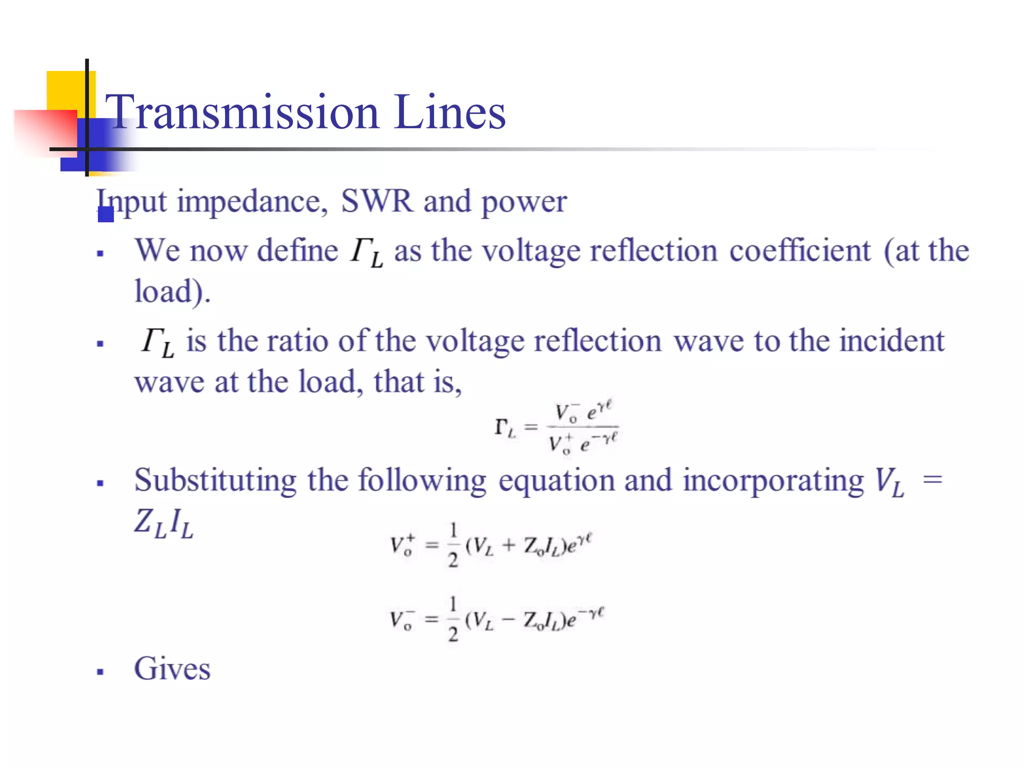 Transmission Lines

 