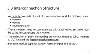 Chapter 3 part 2 Interconnections Computer organization | PPTX