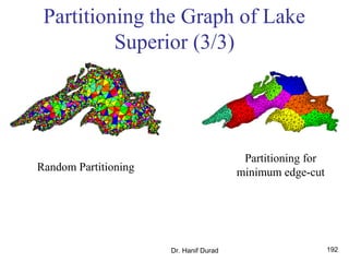 Dr. Hanif Durad 192
Partitioning the Graph of Lake
Superior (3/3)
Random Partitioning
Partitioning for
minimum edge-cut
 