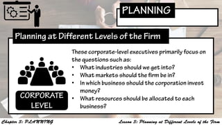 Chapter 3 planning | PDF