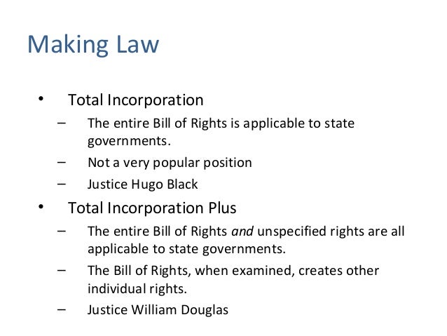 bill of rights incorporation Definition of incorporation (bill of rights) in the legal dictionary - by free online english dictionary and encyclopedia what is incorporation (bill of rights. bill of rights incorporation Definition of incorporation (bill of rights) in the legal dictionary - by free online english dictionary and encyclopedia what is incorporation (bill of rights.