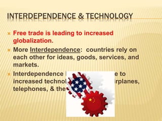 Interdependent Countries Example Chapter 3 powerpoint- Human Geography | PPTX