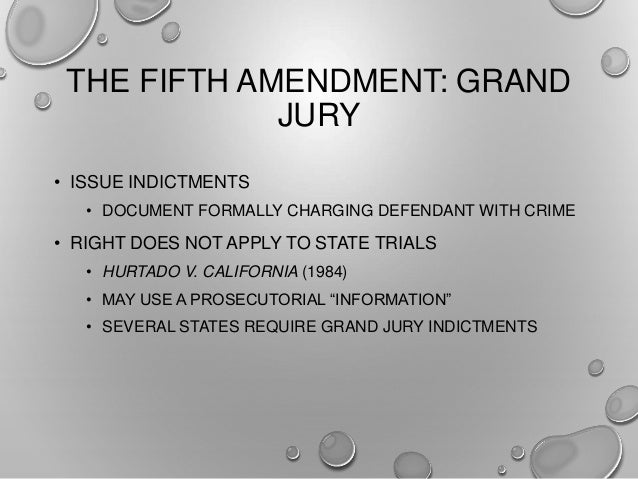 What are some indictment requirements a federal grand jury must follow?
