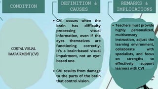 Difficulty In Seeing CHAPTER 3 PPT ABOUT LEARNERS WITH DIFFICULTY SEEING AND HEARING | PDF