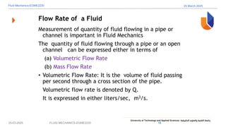 Comprehensive Study of Continuity Equation and Fluid Flow Types in ...
