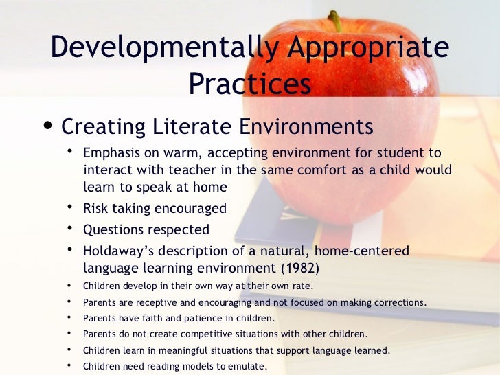 The Importance Of Developmentally Appropriate Practices For