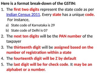Census 16 Digit Code Chapter 3 Registration of GST and custom laws | PPTX