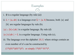 Chapter 3 REGULAR EXPRESSION.pdf | Programming Languages | Computing