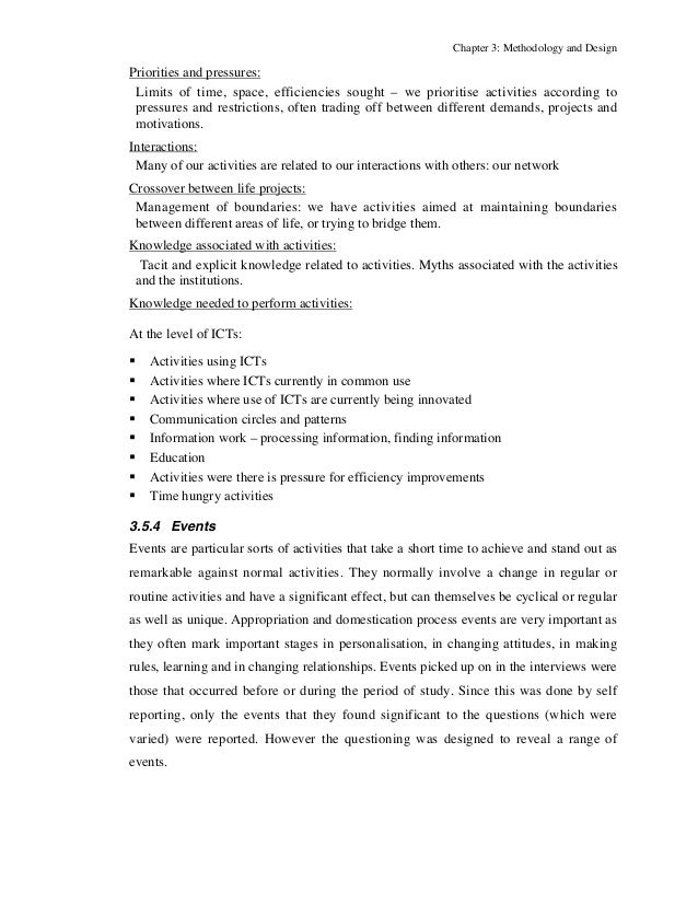 Chapter 3 research design