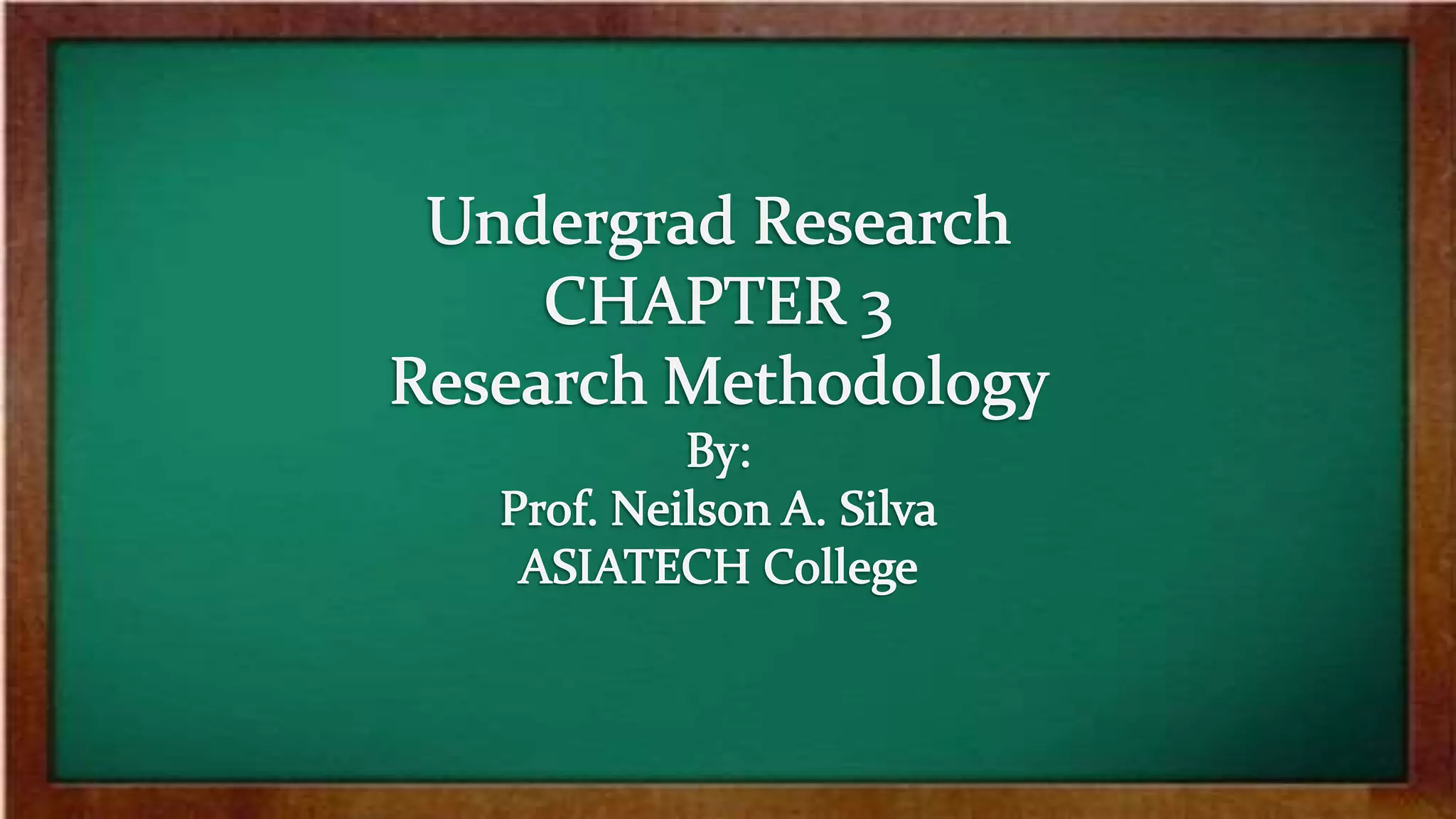 Chapter 3 research methodology | PPTX