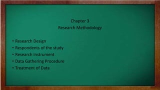 research parts chapter 3