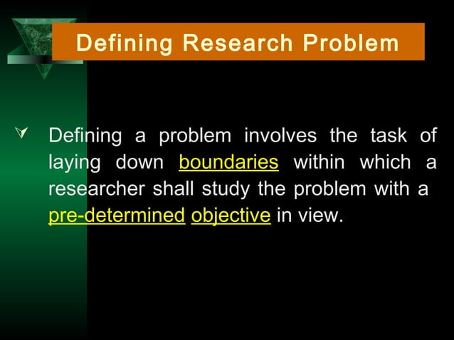 Chapter – 3 (research problem) | PPT