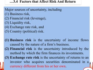 Single Sourced Risk chapter 3 Risk & return of single securitity.pptx