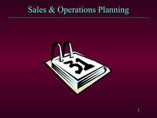 Sales & Operations Planning 