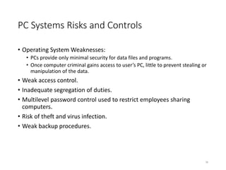 Weak System Control Chapter 3 security part i auditing operating systems and networks | PPTX