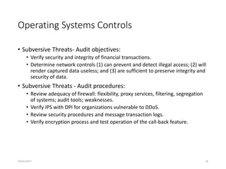 Chapter 3 security part i auditing operating systems and networks | PPTX
