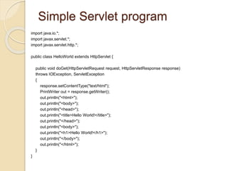 Chapter 3 servlet & jsp | PPTX