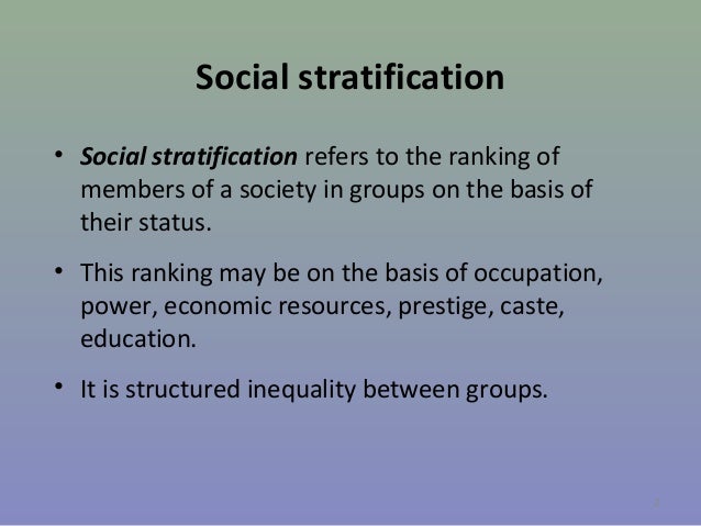 Chapter 3 Social Stratification