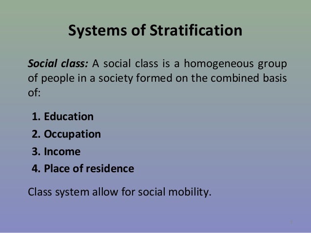 class and social mobility