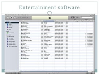 Entertainment software
BY: Computer Science Department
 