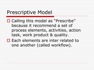 Software Process Model in software engineering | PPT