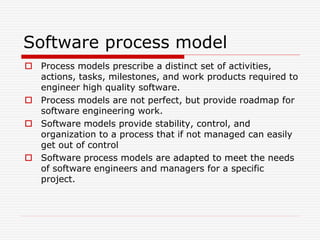 Software Process Model in software engineering | PPT