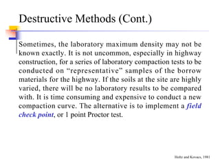 Chapter 3 soil compaction and field density | PDF