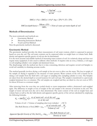 Chapter 3 soil water and irrigation practice1 | PDF