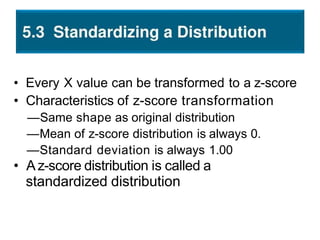 distribution of standardized z score. | download... Chapter 3 Standard scores.pptx