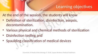 Comprehensive Overview of Sterilization and Disinfection Methods in ...