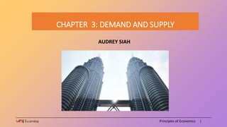Principles of Economics |
CHAPTER 3: DEMAND AND SUPPLY
AUDREY SIAH
1
 